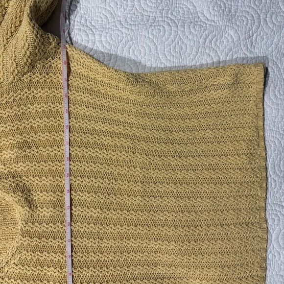 Women's Yellow Sweater 100% cotton - Picture 7 of 12